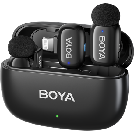 Pilt Boya | Mini-15 Ultracompact 2.4GHz Wireless Microphone System with Lightning plug | Black