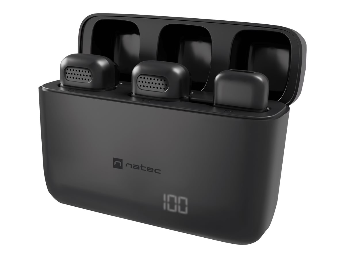 Pilt Natec | Microphone | NMI-2253 | Hopper | Black | Noise reduction