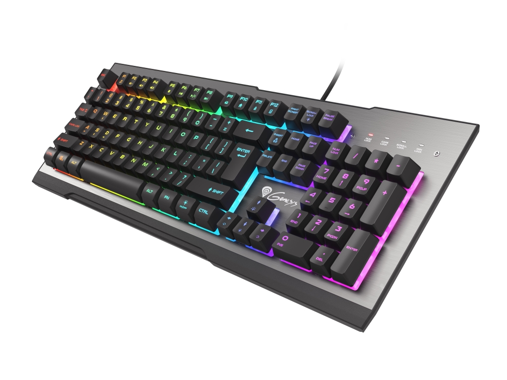 Pilt Genesis | Rhod 500 | Gaming keyboard | RGB LED light | US | Silver/Black | Wired | m