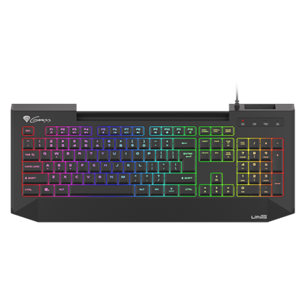 Pilt Genesis | LITH 400 | Gaming keyboard | RGB LED light | US | Black | Wired | m