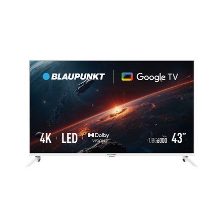 Pilt Blaupunkt | 4K TV | 43UBG6010S | 43 | Smart TV | Google TV | UHD | White