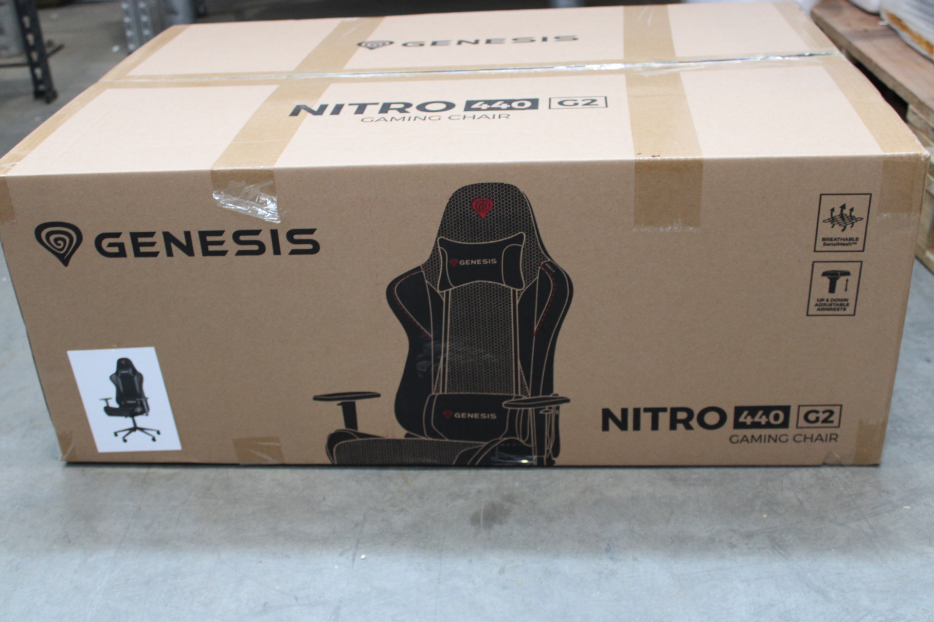 Pilt SALE OUT. Genesis Gaming Chair Nitro 440 G2 Black | DAMAGED PACKAGING | 24 month(s)