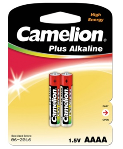 Pilt Camelion Plus Alkaline AAAA 1.5V (LR61), 2-pack (for toys, remote control and similar devices) | Camelion
