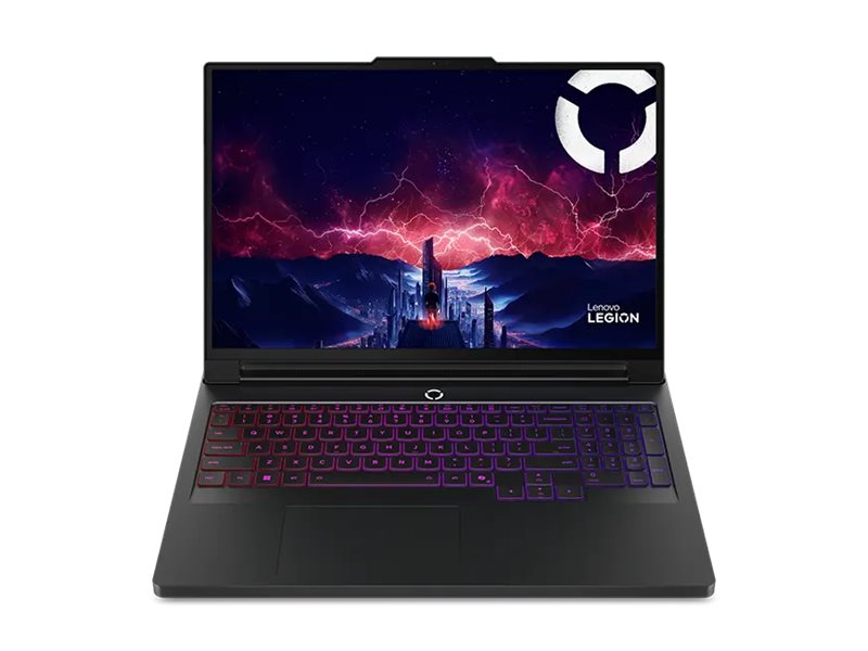 Pilt Lenovo Legion Pro 7 16AFR10H AMD | Eclipse Black | 16 " | OLED | WQXGA | 2560 x 1600 pixels | Glossy | AMD Ryzen 9 | 9955HX3D | 32 GB | SODIMM DDR5 | Solid-state drive capacity 1000 GB | NVIDIA GeForce RTX 5080 | GDDR7 | 16 GB | Windows 11 Home | 802.11be | Bluetooth version 5.4 | Keyboard language Nordic | Keyboard backlit | Warranty 24 month(s) | Battery warranty 12 month(s)
