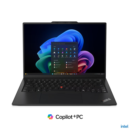 Pilt Lenovo ThinkPad X1 Carbon G14 Intel | Black | 14 " | IPS | Touchscreen | WUXGA | 1920 x 1200 pixels | Anti-glare | Intel Core Ultra 5 | 325 | 32 GB | Soldered LPDDR5X | Solid-state drive capacity 512 GB | Intel Graphics | Windows 11 Pro | 802.11be | Bluetooth version 5.4 | Keyboard language Nordic | Keyboard backlit | Warranty 36 month(s) | Battery warranty 12 month(s)