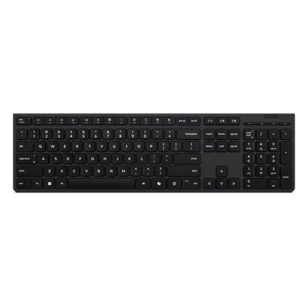 Pilt Lenovo Professional Wireless Rechargeable Keyboard | Keyboard | Wireless | Bluetooth | Nordic | Grey