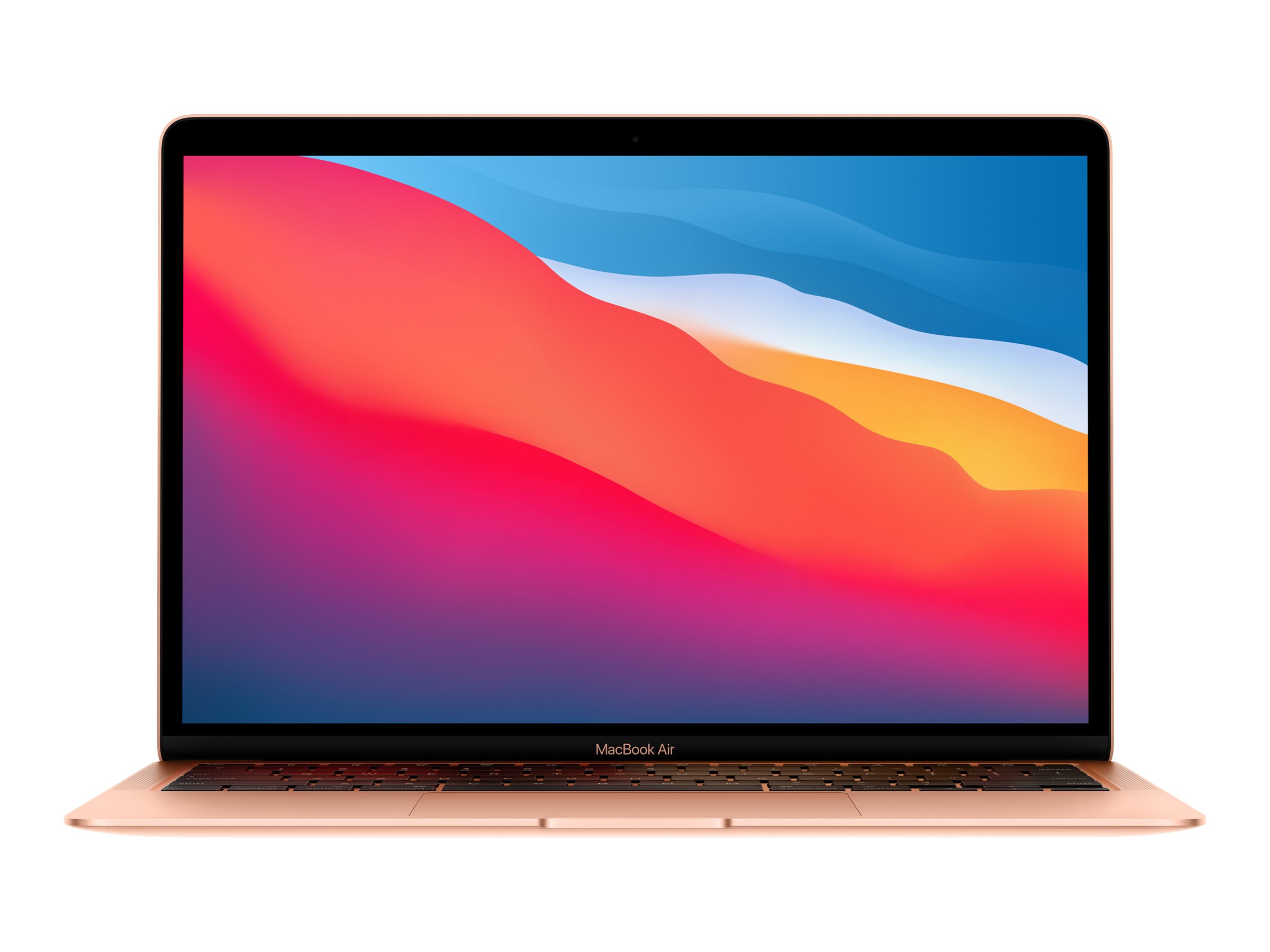 Pilt Apple | MacBook Air | Gold | 13.3 " | IPS | 2560 x 1600 | Apple M1 | 8 GB | SSD 256 GB | Apple M1 7-core GPU | GB | Without ODD | macOS | 802.11ax | Bluetooth version 5.0 | Keyboard language English | Keyboard backlit | Warranty 12 month(s) | Battery warranty 12 month(s)