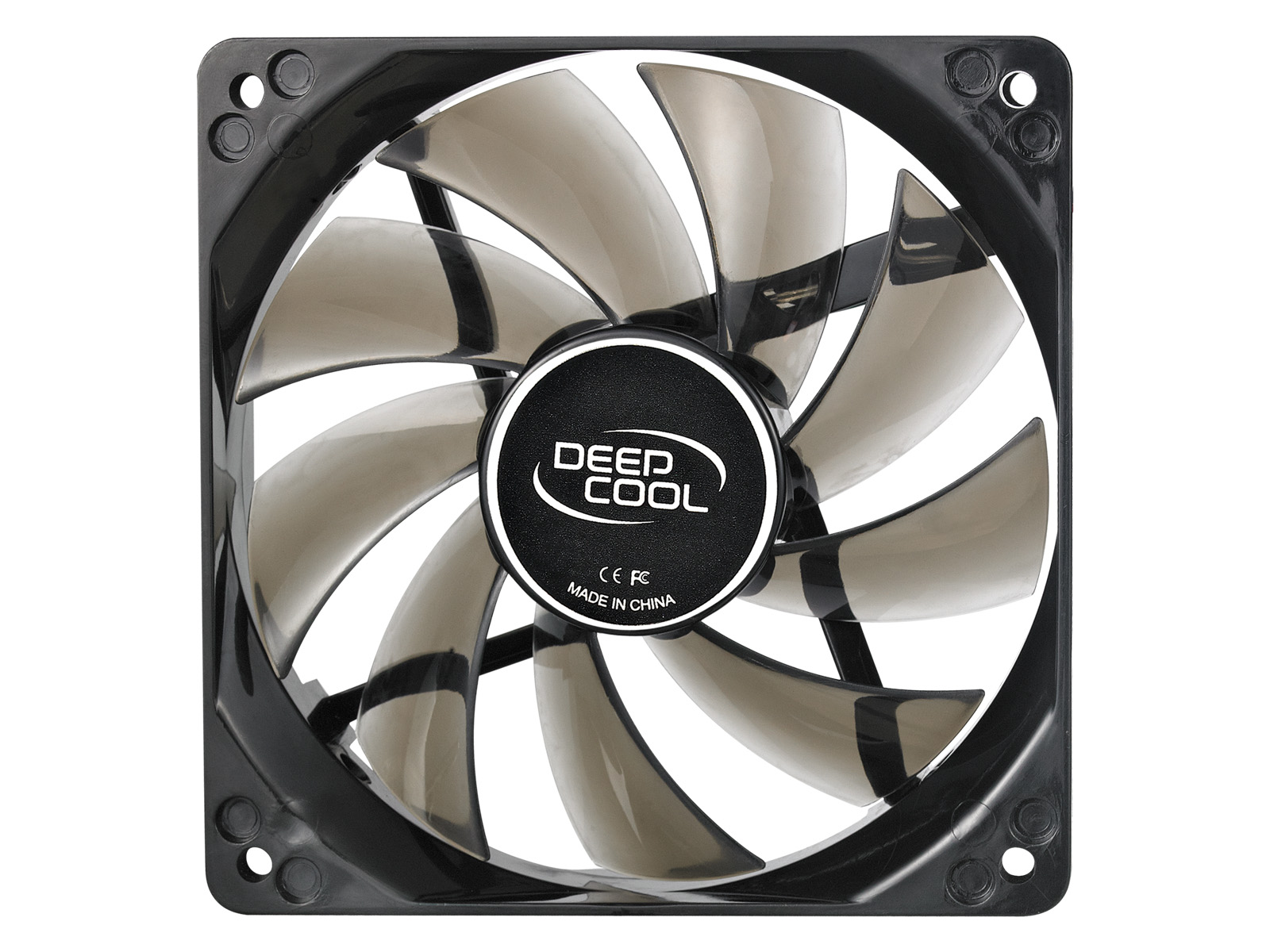 Pilt 120 mm case ventilation fan,  "Wind Blade 120", transparent, hydro bearing,4 LED s | Deepcool