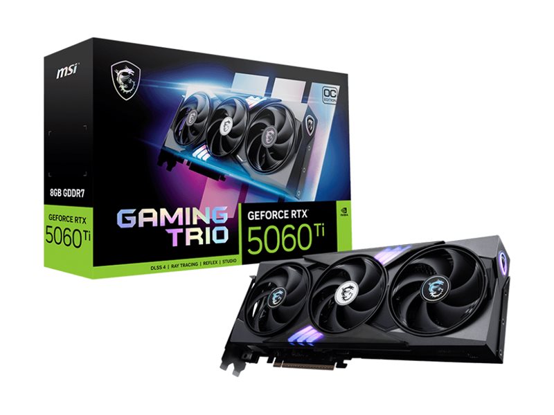 Pilt MSI GeForce RTX 5060 Ti 8G GAMING TRIO OC | MSI