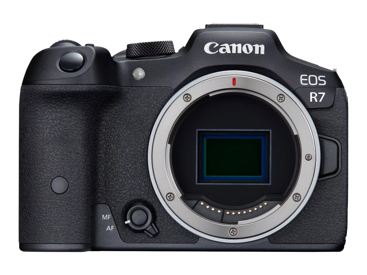 Pilt Canon | D.CAM EOS R7 BODY EU26 | Megapixel 32.5 MP | Image stabilizer | ISO sensitivity (max) 51200 | Wi-Fi | Video recording | Auto Focus | Optical | Black