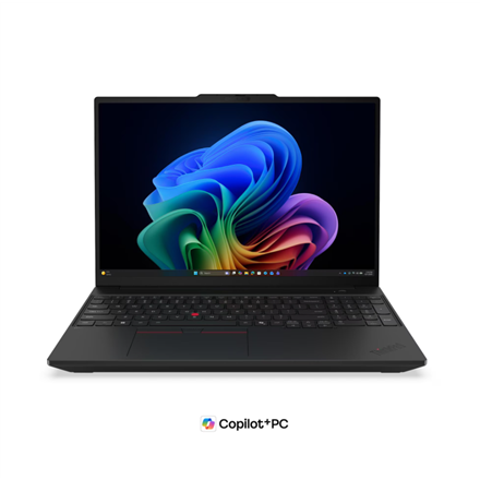 Pilt Lenovo T16?G5 Intel | ThinkPad Black | 16 " | IPS | WUXGA | 1920 x 1200 pixels | Anti-glare | Intel Core Ultra 5 | 325 | 16 GB | LPCAMM2 LPDDR5X | Solid-state drive capacity 512 GB | Intel Graphics | Windows 11 Pro | 802.11be | Bluetooth version 5.4 | Keyboard language Nordic | Keyboard backlit | Warranty 36 month(s) | Battery warranty 12 month(s)