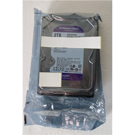 Pilt SALE OUT. Western Digital Purple 2TB WD23PURZ 3.5" 64MB SATAIII | Western Digital REFURBISHED