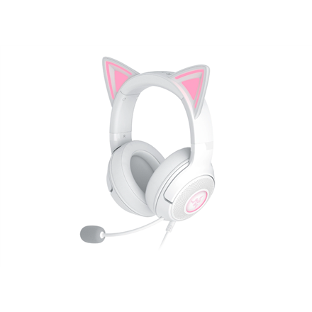 Pilt Razer Headset | Kraken Kitty V2 | Wired | Over-ear | Microphone | Noise canceling | White