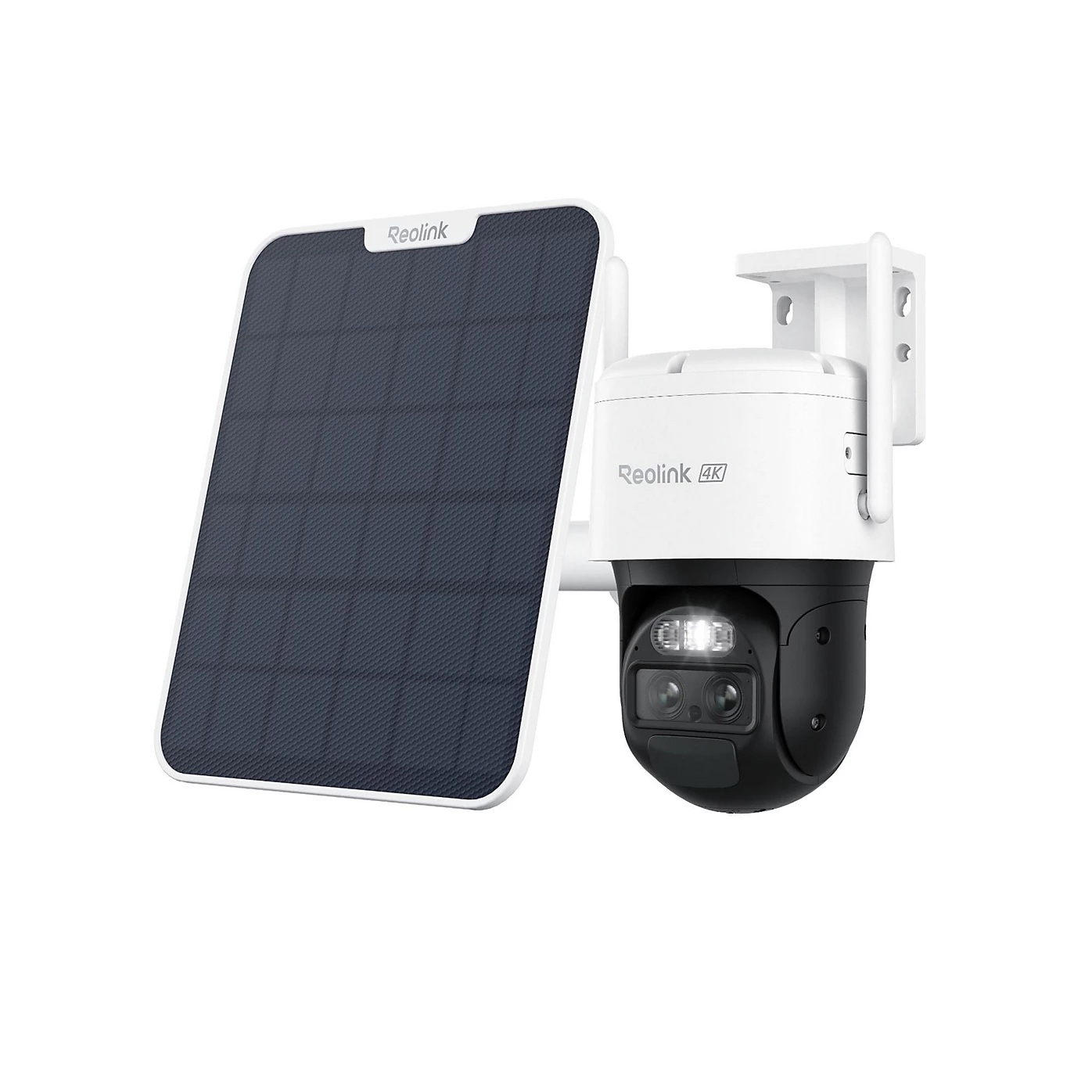 Pilt Reolink 4K Dual-Lens Wi-Fi 6 Battery-Powered Security Camera withSolar Panel 2 | Trackmix Series B770 | PTZ | 2.8mm/F1.6 | H.264/H.265 | Micro SD, Max. 256 GB