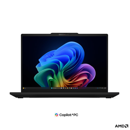 Pilt Lenovo ThinkPad T14 G7 AMD | Black | 14 " | IPS | WUXGA | 1920 x 1200 pixels | Anti-glare | AMD Ryzen AI 5 PRO | 440 | 16 GB | SODIMM DDR5 | Solid-state drive capacity 512 GB | AMD Radeon 840M Graphics | Windows 11 Pro | 802.11be | Bluetooth version 5.4 | Keyboard language English | Keyboard backlit | Warranty 36 month(s) | Battery warranty 12 month(s)
