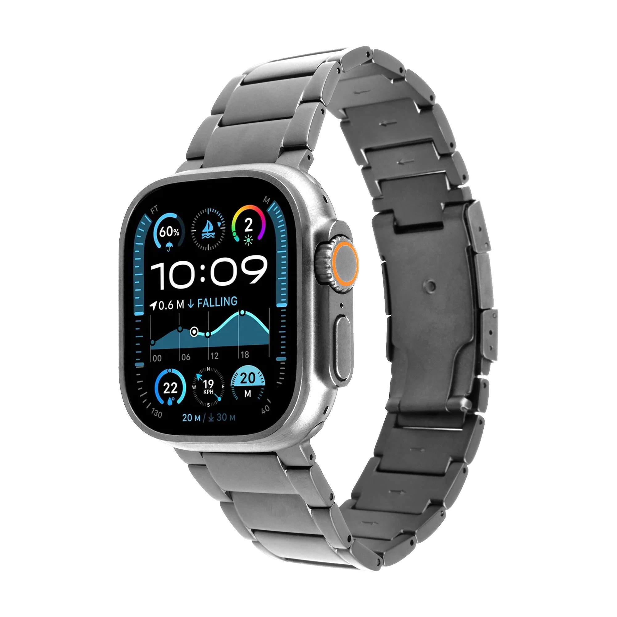 Pilt Fixed | Titanium Strap for Apple Watch 44/45/46/49mm | Natural Titanium