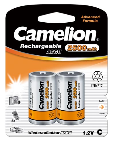 Pilt Camelion | C/HR14 | 2500 mAh | Rechargeable Batteries Ni-MH | 2 pc(s)