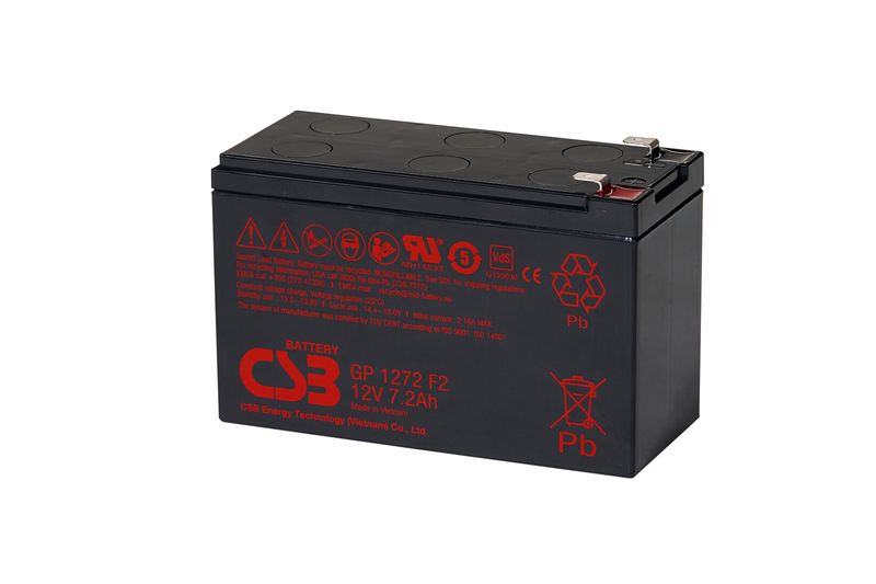 Pilt PCM | Battery 12V 7.2Ah F2 Pb CSB | CSB-GP1272
