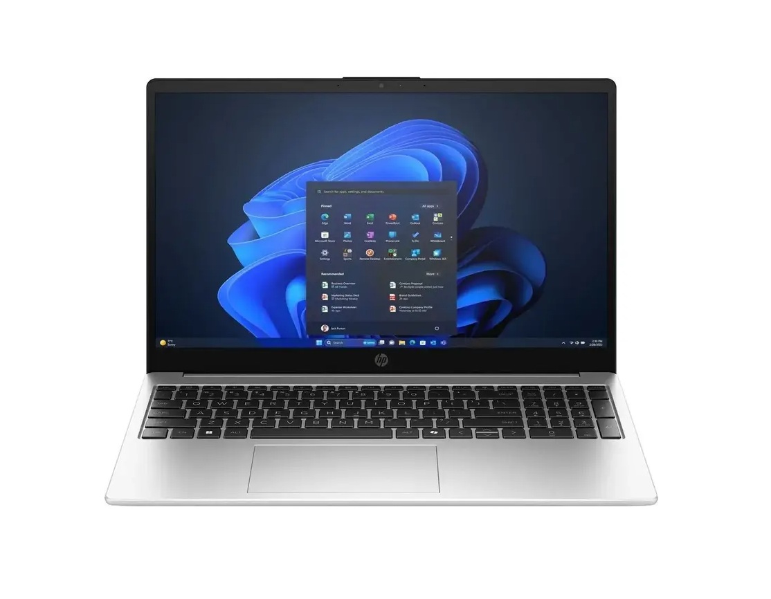 Pilt HP 255R | G10 | Turbo Silver | 15.6 " | IPS | FHD | 1920 x 1080 pixels | Anti-glare | AMD Ryzen 5 | 7535U | 8 GB | SODIMM-DDR5 | Solid-state drive capacity 512 GB | AMD Radeon Graphics | Windows 11 Home | 802.11ax | Bluetooth version 5.4 | Keyboard language English | Warranty 36 month(s) | Battery warranty 12 month(s)