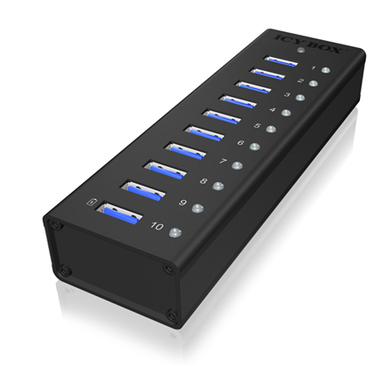 Pilt Raidsonic | 10 port USB 3.0 Hub | Icy Box IB-AC6110