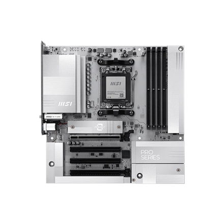 Pilt MSI PRO B850M-A WIFI PZ | Processor family AMD | Processor socket AM5 | DDR5 | Supported hard disk drive interfaces SATA, M.2 | Number of SATA connectors 4