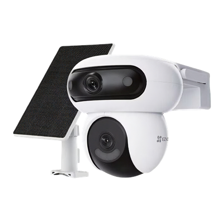 Pilt EZVIZ Battery-Powered Dual Camera Kit with Solar Panel | CS-HB90/SP | 4+4 MP | 2.8mm/6mm | IP65 | H.264/H.265 | Micro SD, Max. 512 GB