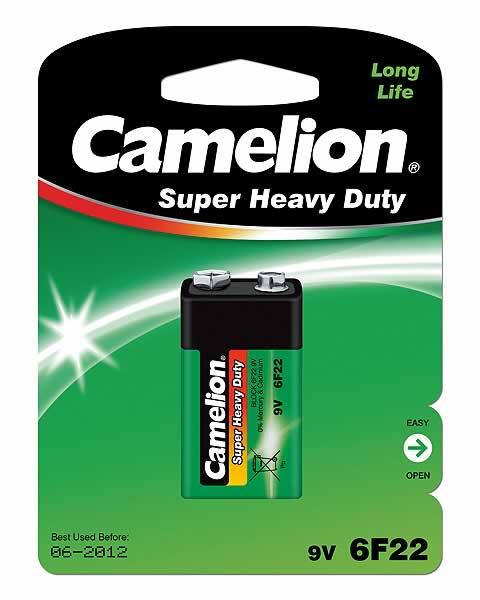 Pilt Camelion | 9V/6F22 | Super Heavy Duty | 1 pc(s) | 6F22-BP1G