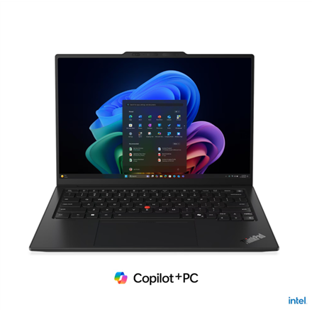 Pilt Lenovo ThinkPad X1 Carbon G14 Intel | Black | 14 " | IPS | Touchscreen | WUXGA | 1920 x 1200 pixels | Anti-glare | Intel Core Ultra X7 | 358H | 64 GB | Soldered LPDDR5X | Solid-state drive capacity 1000 GB | Intel Arc B390 GPU | Windows 11 Pro | 802.11be | Bluetooth version 5.4 | Keyboard language Nordic | Keyboard backlit | Warranty 36 month(s) | Battery warranty 12 month(s)