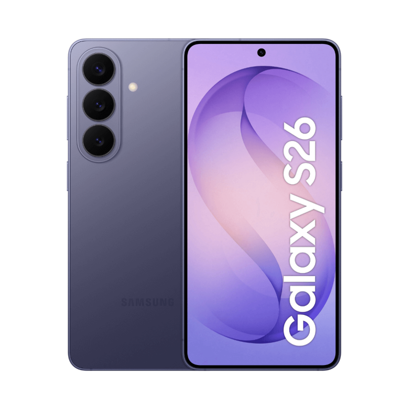 Pilt Samsung Galaxy | S26 (S942) | Cobalt Violet | 6.3 " | Dynamic LTPO AMOLED 2X | 1080 x 2340 pixels | Qualcomm | Snapdragon 8 Elite Gen 5 (3 nm) | Internal RAM 12 GB | 128 GB | Dual SIM | 5G | Main camera resolution 50 MP | Android | Secondary camera resolution 12 MP | 16 | 4300 mAh