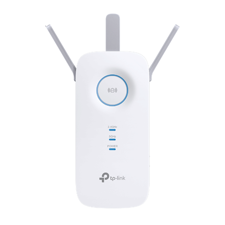 Pilt TP-LINK | RE550 | AC1900 Wi-Fi Range Extender | 802.11ac | 2GHz/5GHz | 600+1300 Mbit/s | 10/100/1000 Mbit/s | Ethernet LAN (RJ-45) ports 1 | MU-MiMO No | no PoE | Antenna type 3xExternal | No