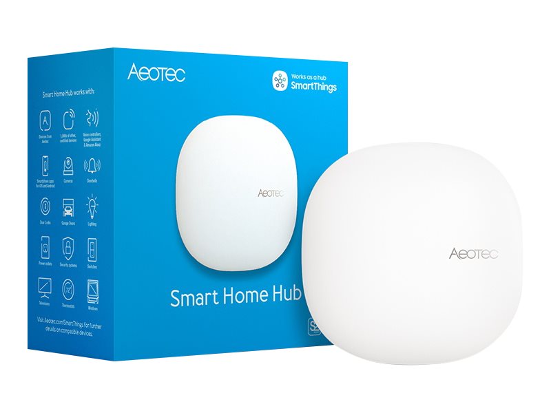 Pilt Aeotec Smart Home Hub - Works as a SmartThings Hub, EU, Z-Wave, Zigbee 3.0, WiFi | AEOTEC | GP-AEOHUBV3EU | Smart Home Hub | Z-Wave, Zigbee 3.0, WiFi