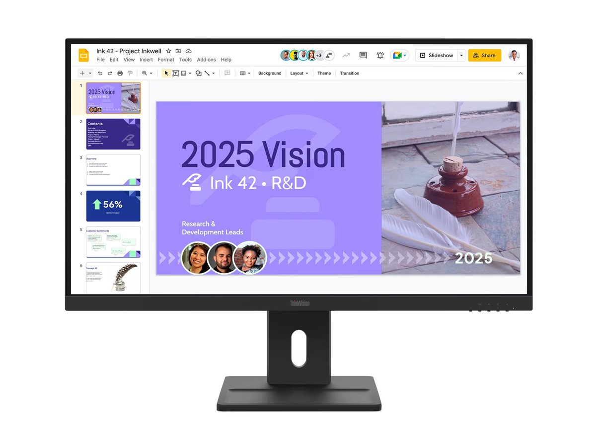 Pilt Lenovo | ThinkVision E27Q-40 | 27 " | IPS | QHD | 16:9 | 100 Hz | 4 ms | 2560 x 1440 pixels | 350 cd/m² | HDMI ports quantity 2 | Black