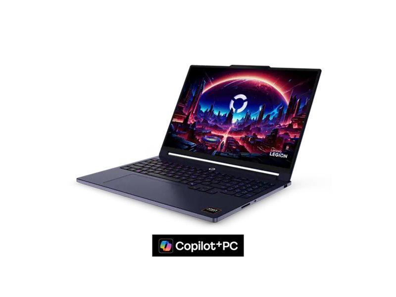 Pilt Lenovo Legion 7 16AGP11 AMD | Nebula | 16 " | OLED | WQXGA | 2560 x 1600 pixels | Glossy | AMD Ryzen AI 7 | 450 | 32 GB | Soldered LPDDR5X | Solid-state drive capacity 1000 GB | NVIDIA GeForce RTX 5060 | GDDR7 | 8 GB | Windows 11 Home | 802.11be | Bluetooth version 5.4 | Keyboard language English | Keyboard backlit | Warranty 24 month(s) | Battery warranty 12 month(s)