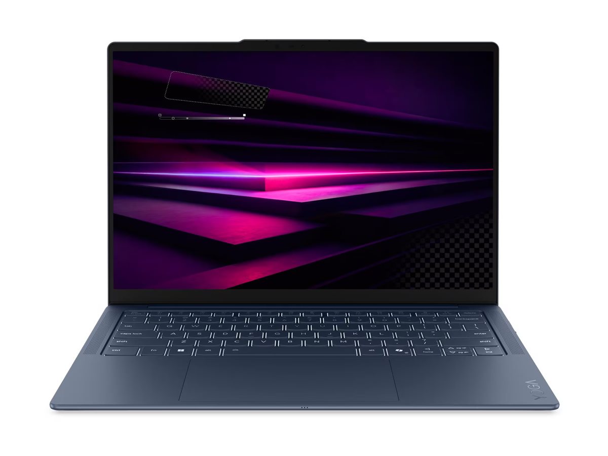 Pilt Lenovo Yoga Slim 7 14Q8Y11 Snapdragon | Cosmic Blue | 14 " | OLED | WUXGA | 1920 x 1200 pixels | Glossy | Snapdragon X2 Plus | X2P-42-100 | 16 GB | Soldered LPDDR5X | Solid-state drive capacity 512 GB | Qualcomm Adreno GPU | Windows 11 Home | 802.11be | Bluetooth version 5.4 | Keyboard language English | Keyboard backlit | Warranty 24 month(s) | Battery warranty 12 month(s)