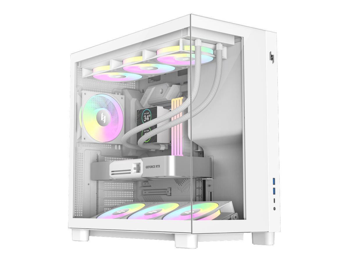 Pilt Gamemax Case | NEX C53 WH | ATX/BTF