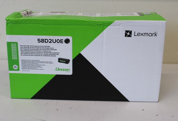 Pilt SALE OUT. Lexmark 58D2U0E Black Ultra High Yield Corporate Toner Cartridge, DAMAGED PACKAKING | Lexmark 58D2U0E | Toner cartridge | Black | DAMAGED PACKAKING