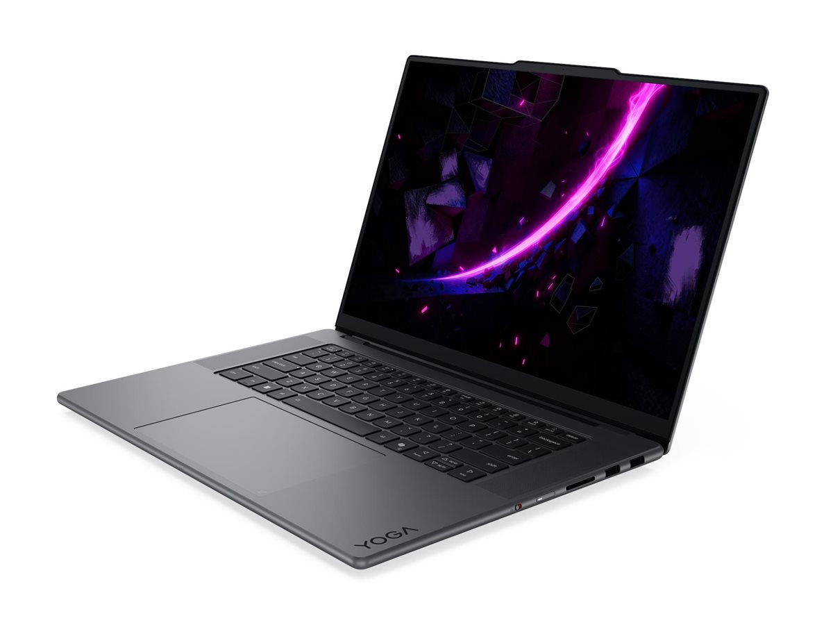 Pilt Lenovo Yoga Pro 9 16IPH11 Touch 16 2.8K WQXGA+ ULT7-356H/32GB/1TB/NVIDIA GF RTX 5060 8GB/WIN11 Pro/ENG Backlit kbd/Thunder Grey/2Y Warranty | Lenovo