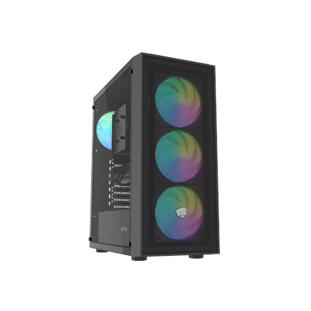 Pilt Fury PC Case | SHOBO SH8F ARGB | Black | Midi Tower