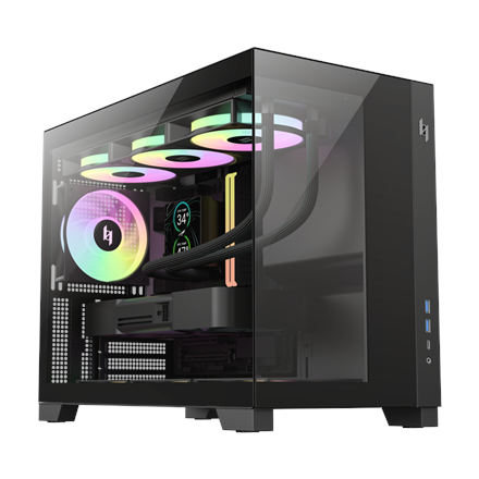Pilt Gamemax Case | NEX C33 BK | MATX/BTF
