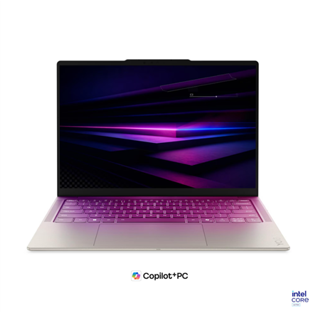 Pilt Lenovo Yoga Slim 7 14IPH11 Intel | Seashell | 14 " | OLED | WUXGA pixels | Glossy | Intel Core Ultra 5 | 322 | 16 GB | Soldered LPDDR5X | Solid-state drive capacity 512 GB | Intel Graphics | Windows 11 Home | 802.11be | Bluetooth version 5.4 | Keyboard language English | Keyboard backlit | Warranty 24 month(s) | Battery warranty 12 month(s)