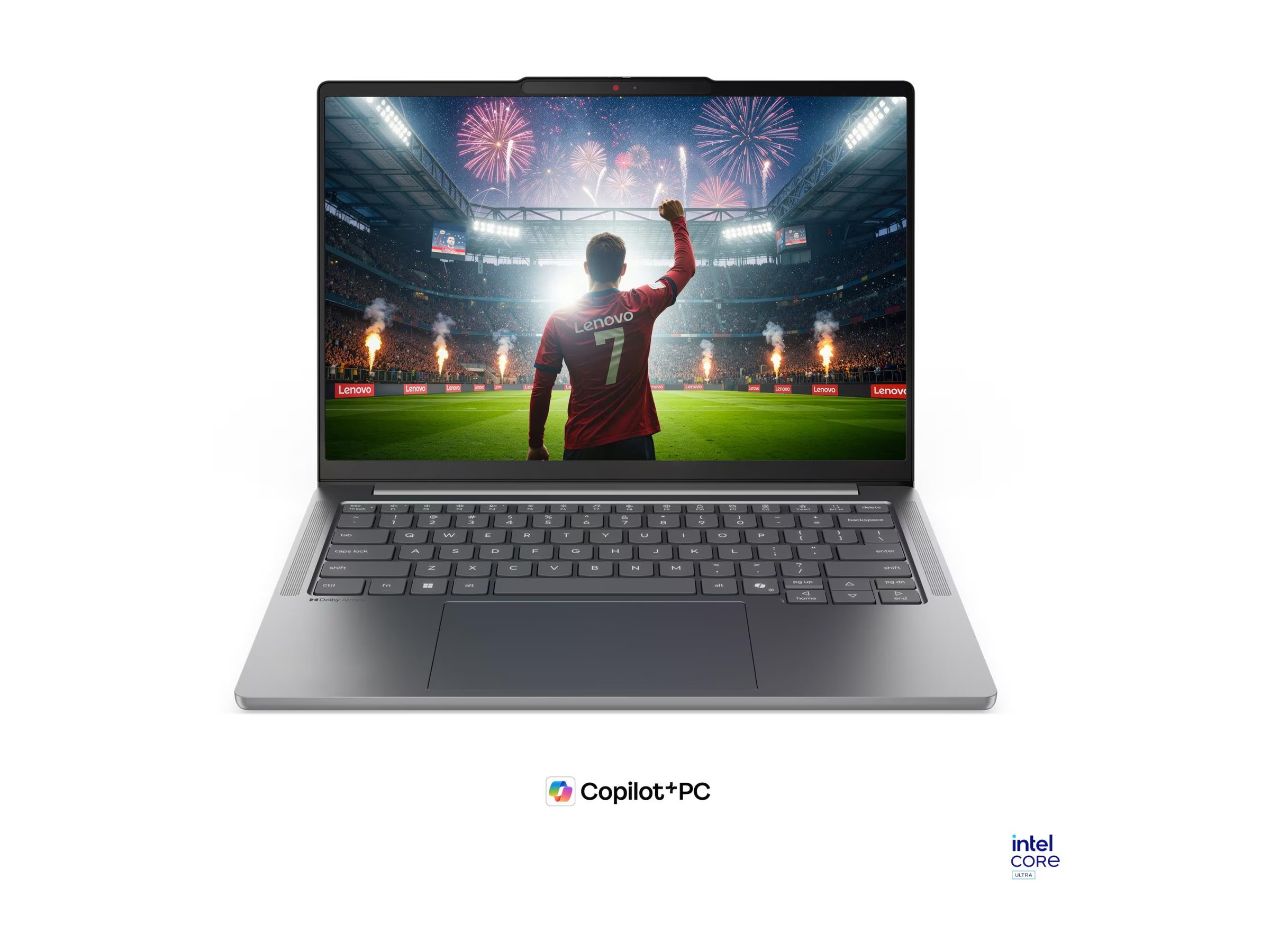 Pilt Lenovo IdeaPad Pro?5?14IPH11 Intel | Luna Grey | 14 " | OLED | 2.8K | 2880 x 1800 pixels | Glossy | Intel Core Ultra 7 | 356H | 32 GB | Soldered LPDDR5X | Solid-state drive capacity 1000 GB | Intel Graphics | Windows 11 Pro | 802.11be | Bluetooth version 5.4 | Keyboard language Nordic | Keyboard backlit | Warranty 24 month(s) | Battery warranty 12 month(s)