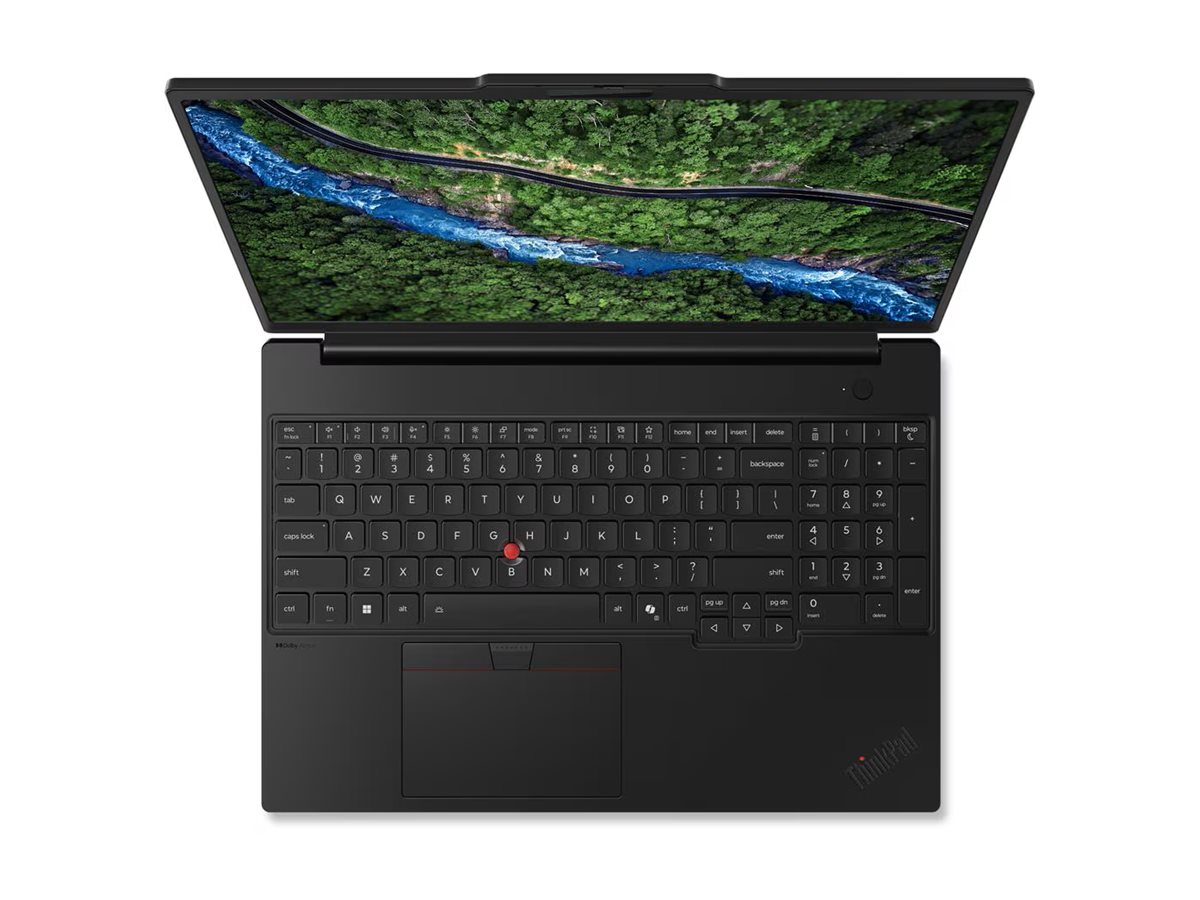 Pilt Lenovo ThinkPad P16s G5 Intel | Black | 16 " | OLED | 2.8K | 2880 x 1800 pixels | Anti-glare | Intel Core Ultra 9 | 386H | 64 GB | LPCAMM2 LPDDR5X | Solid-state drive capacity 1000 GB | NVIDIA RTX PRO 2000 Blackwell Generation | GDDR7 | 8 GB | Windows 11 Pro | 802.11be | Bluetooth version 5.4 | Keyboard language Nordic | Keyboard backlit | Warranty 36 month(s) | Battery warranty 12 month(s)