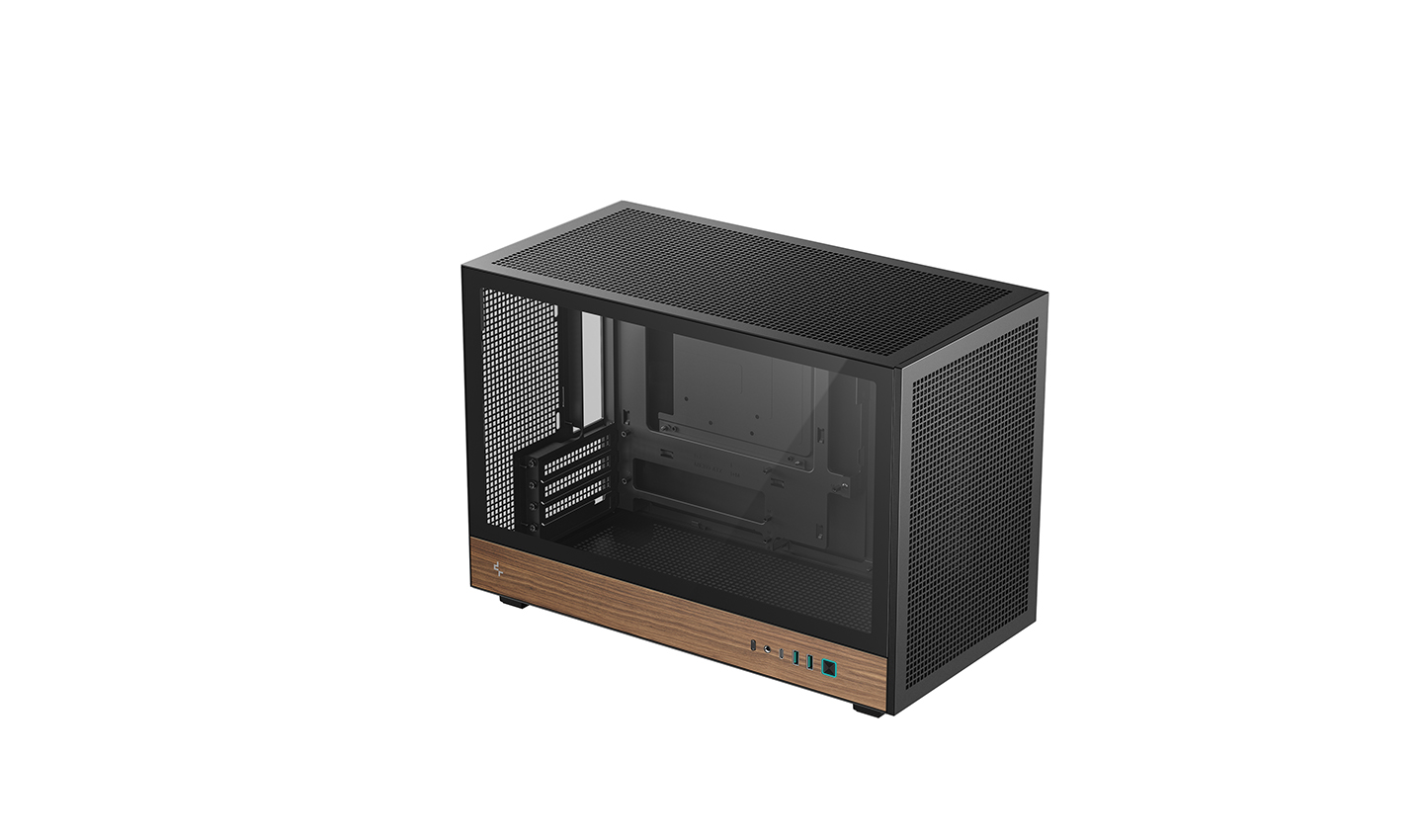 Pilt Deepcool Case | CH260 Wood | Black | Micro Tower