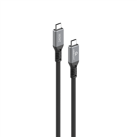 Pilt Cablexpert Premium USB4 Type-C charging and data cable, 40 Gbps, 240 W, 0.3 m | CCBP-USB4-CMCM240-0.3M