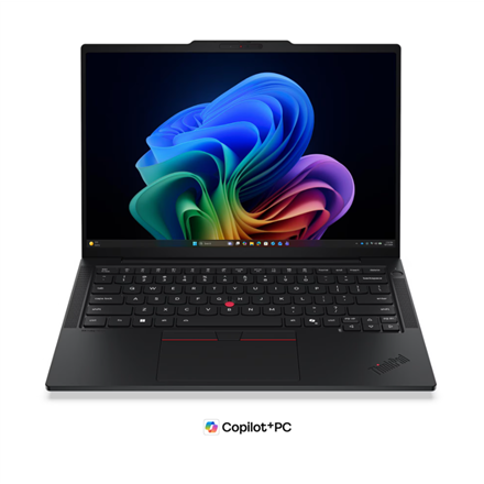 Pilt Lenovo ThinkPad T14s G7 Intel | Black | 14 " | IPS | WUXGA | 1920 x 1200 pixels | Anti-glare | Intel Core Ultra 7 | 355 | 32 GB | Soldered LPDDR5X | Solid-state drive capacity 512 GB | Intel Graphics | Windows 11 Pro | 802.11be | Bluetooth version 5.4 | Keyboard language English | Keyboard backlit | Warranty 36 month(s) | Battery warranty 12 month(s)