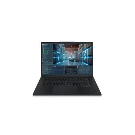 Pilt Lenovo ThinkPad P1 G9 Intel | Black | 16 " | IPS | WUXGA | 1920 x 1200 pixels | Anti-glare | Intel Core Ultra X9 | 388H | 64 GB | LPCAMM2 LPDDR5X | Solid-state drive capacity 1000 GB | Intel Arc B390 GPU | Windows 11 Pro | 802.11be | Bluetooth version 5.4 | Keyboard language English | Keyboard backlit | Warranty 36 month(s) | Battery warranty 12 month(s)