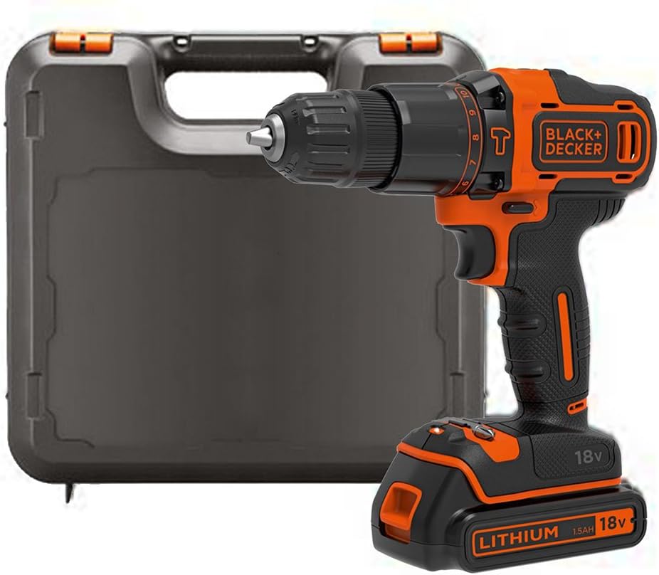 Pilt BLACK & DECKER Impact driver-drill | BDCHD18K-QW | 18 V | 1.5 Ah | Li-Ion