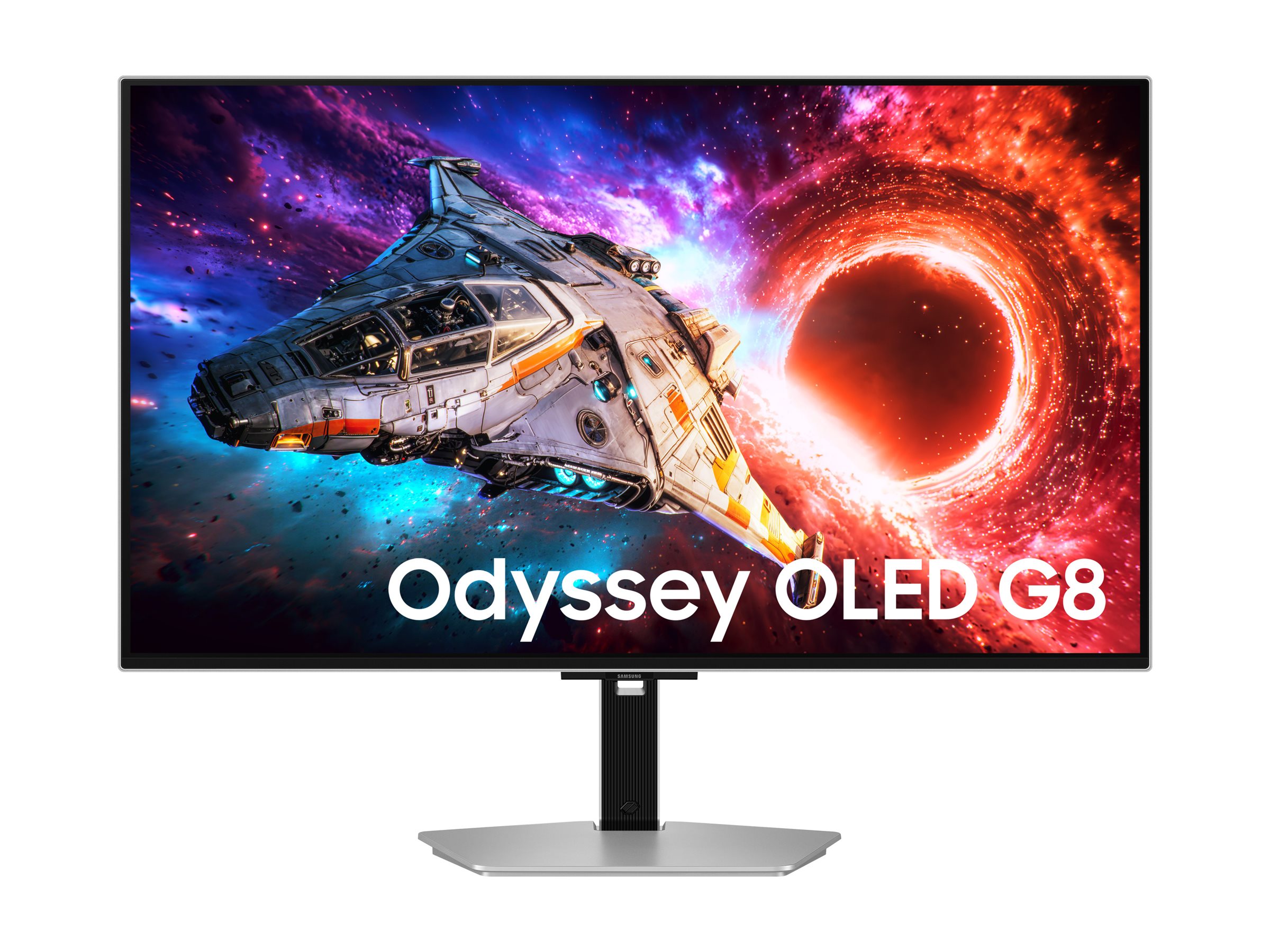 Pilt Samsung LS32HG800SUXEN Odyssey OLED G8 | 32 " | OLED | 4K | 16:9 | 240 Hz | 0.03 ms | 3840 x 2160 pixels | 300 cd/m² | HDMI ports quantity 2 | Silver