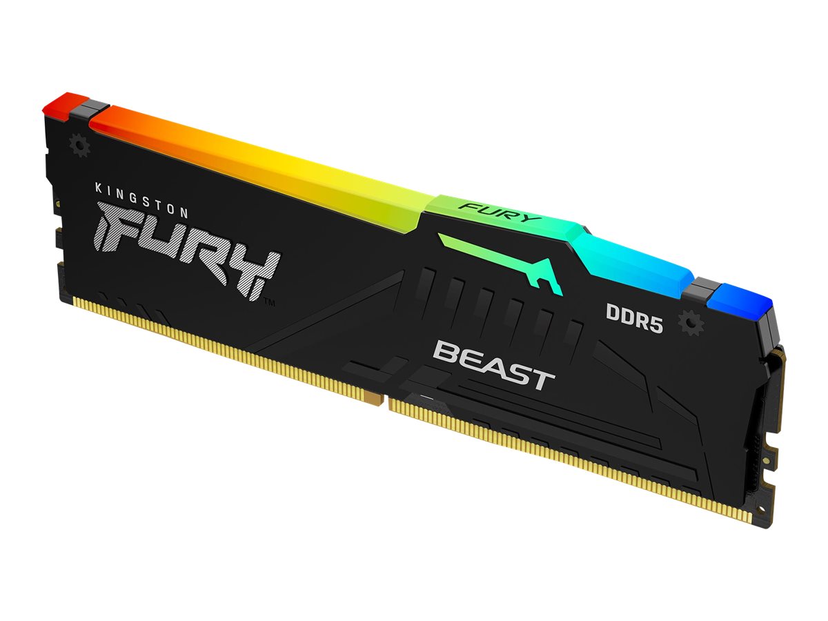 Pilt Kingston KF560C30BBEA-32 32GB 6000MT/s DDR5 CL30 DIMM FURY Beast Black RGB EXPO | Kingston