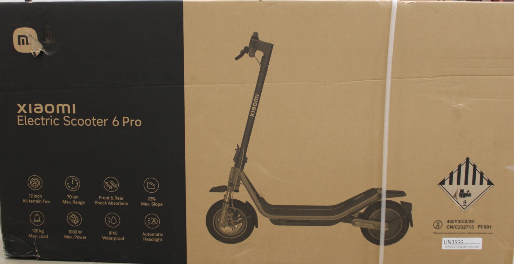 Pilt SALE OUT. Xiaomi Electric Scooter 6 Pro GL | Xiaomi 24 month(s) | DAMAGED PACKAGING